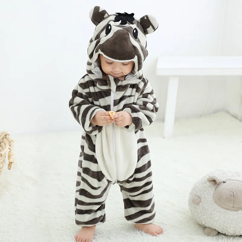 Barboteuse bébé zèbre Safari Lion tigre Crocodile barboteuse une pièce