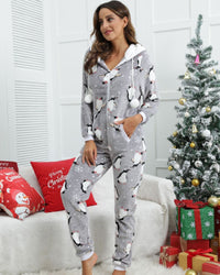 Combinaison Pyjama Doux Hiver