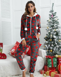 Combinaison Velours Motif Coccinelle