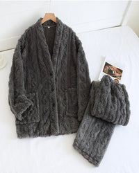 Ensemble Pyjama Peluche Épais