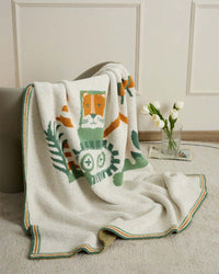 Plaid Doux Motif Amusant