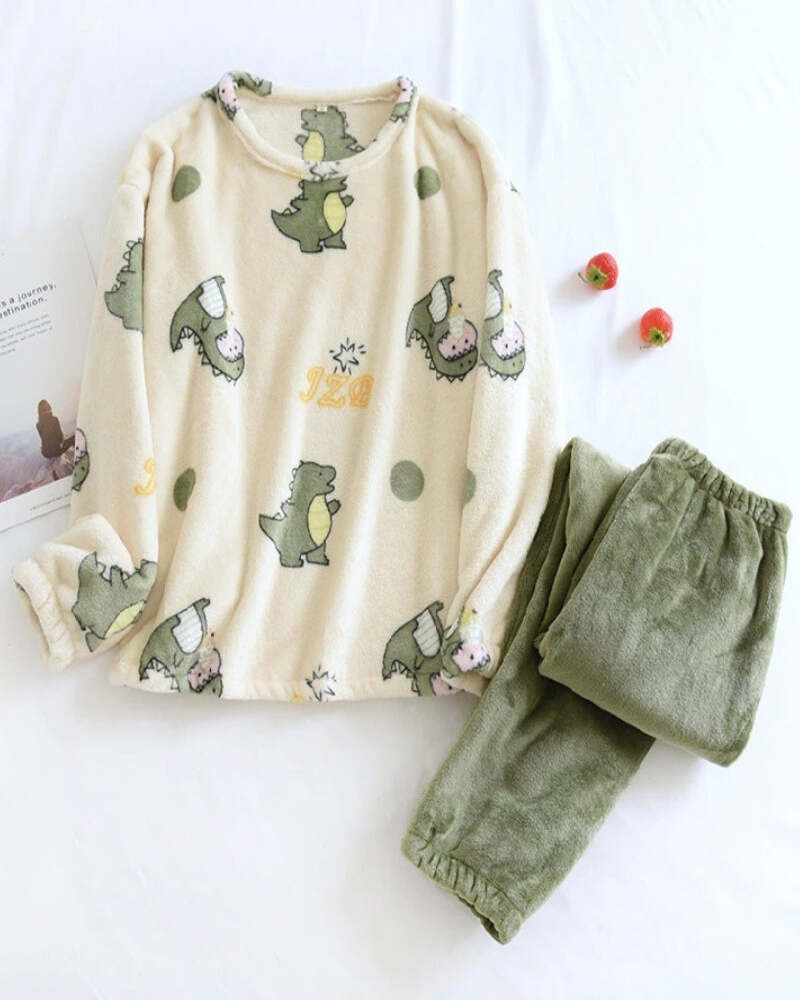 Pyjama Pilou assorti à motif dinosaure – Pyjama Pilou Pilou