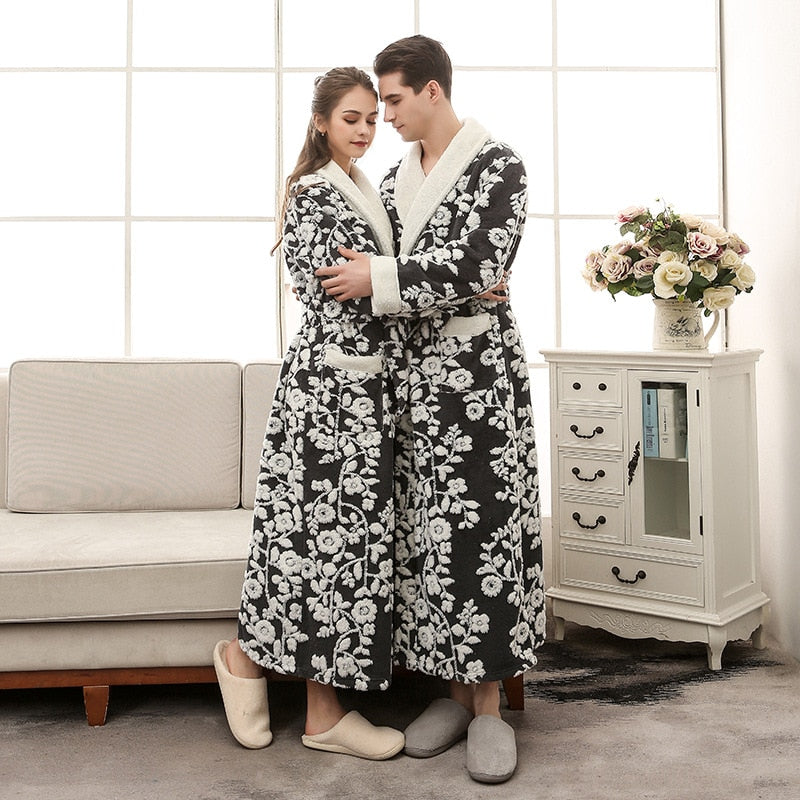 Robe de Chambre Douce Couple