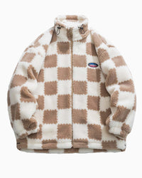 Veste Polaire à Carreaux Homme