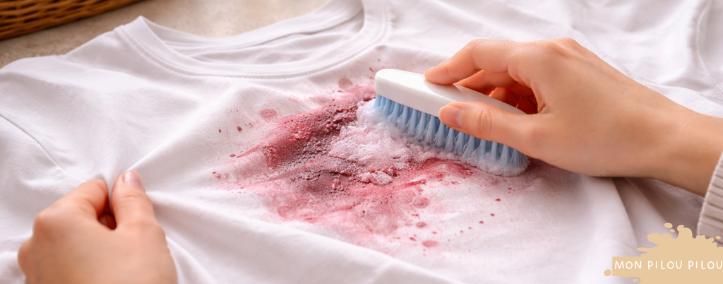 Comment enlever une tache sur un vêtement blanc