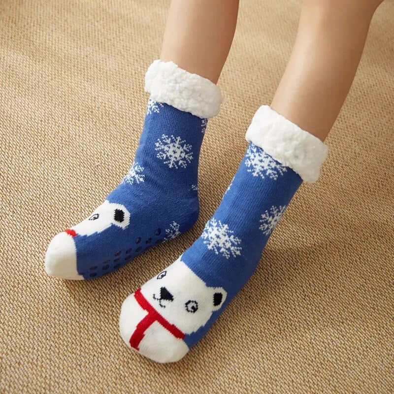 Chaussettes thermiques fourrées en polaire – Pyjama Pilou Pilou Chaussettes thermiques fourrées en polaire – Pyjama Pilou Pilou