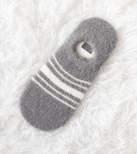 Chaussettes Pilou Rayées Gris