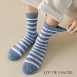 Chaussettes Polaires Rayées