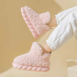 Chaussons Pilou Fourrés Rose