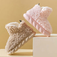 Chaussons Pilou Fourrés Rose