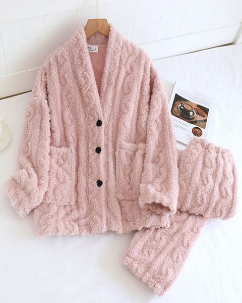 Ensemble Pyjama Laine Femme