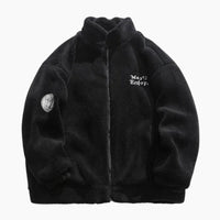 Manteau Peluche Noir