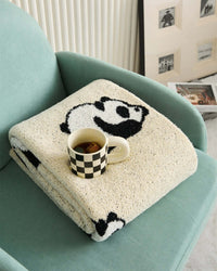 Plaid Flanelle Motif Panda