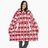 Pull Plaid de Noël Pilou Pilou Rouge