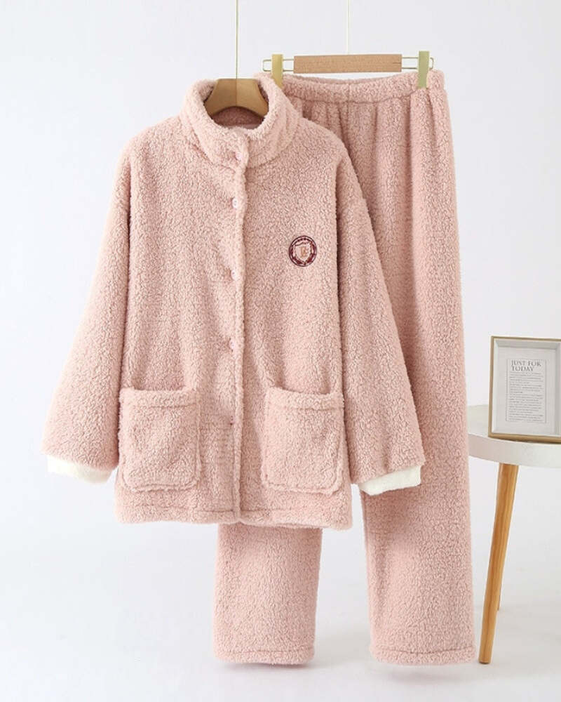 Vêtement Détente Polyester Pyjama Femme Polaire A2Z - Ensemble 2
