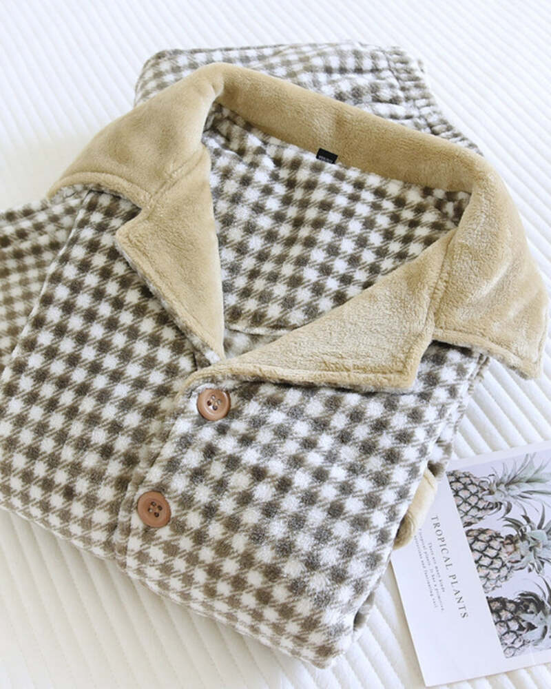 Veste Polaire à Carreaux Vintage Jennifer Moore - Taille M, Multicolore, Très Bon état