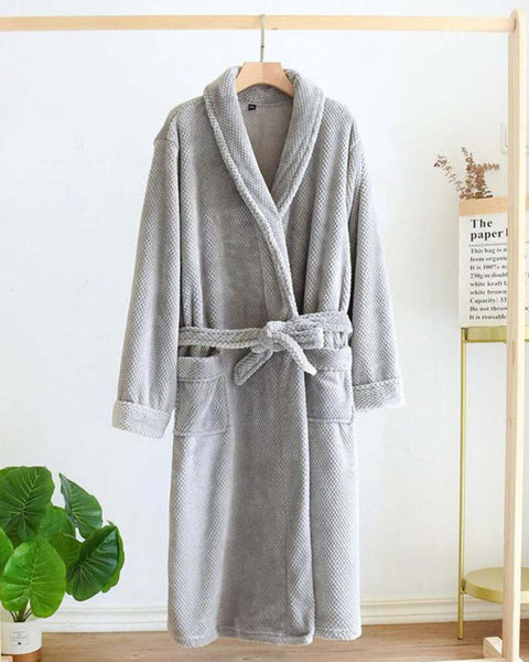 El Búho Nocturno Peignoir Homme Polaire Hiver PRODIGY – Doux, Chaud, Carreaux Flanelle Coton Pour Confort Absolu à La Maison